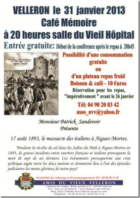 Café Mémoire Les Italiens 31.01.2013