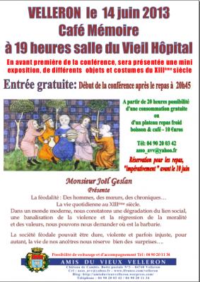 Café Mémoire La Féodalité