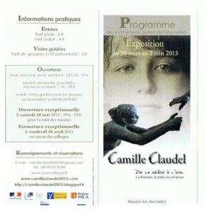 Programme expo Camille Claudel