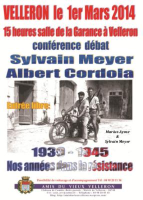 Conférence Résistance 1.03.2014