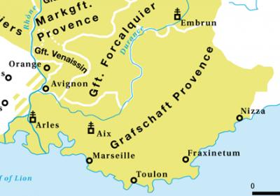 Carte Provence détails