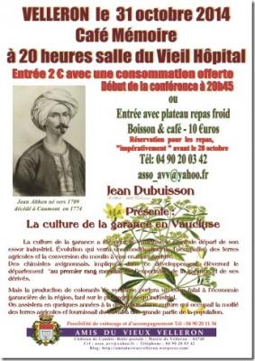 Affiche Café mémoire La Garance